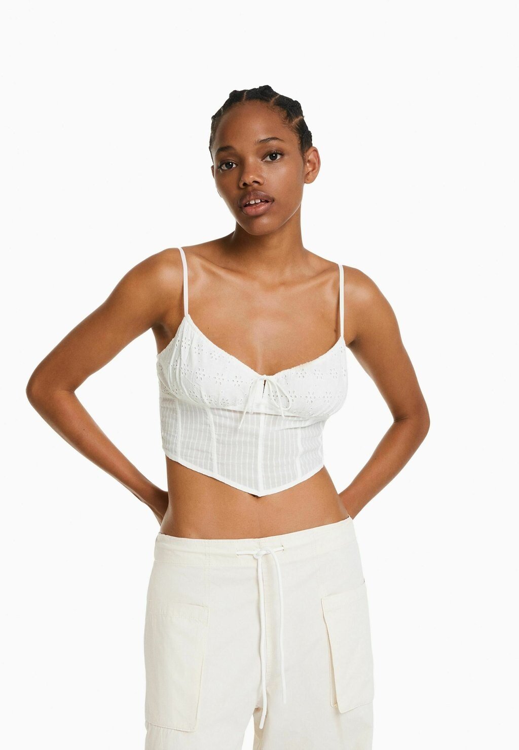 

Топ Bershka, белый