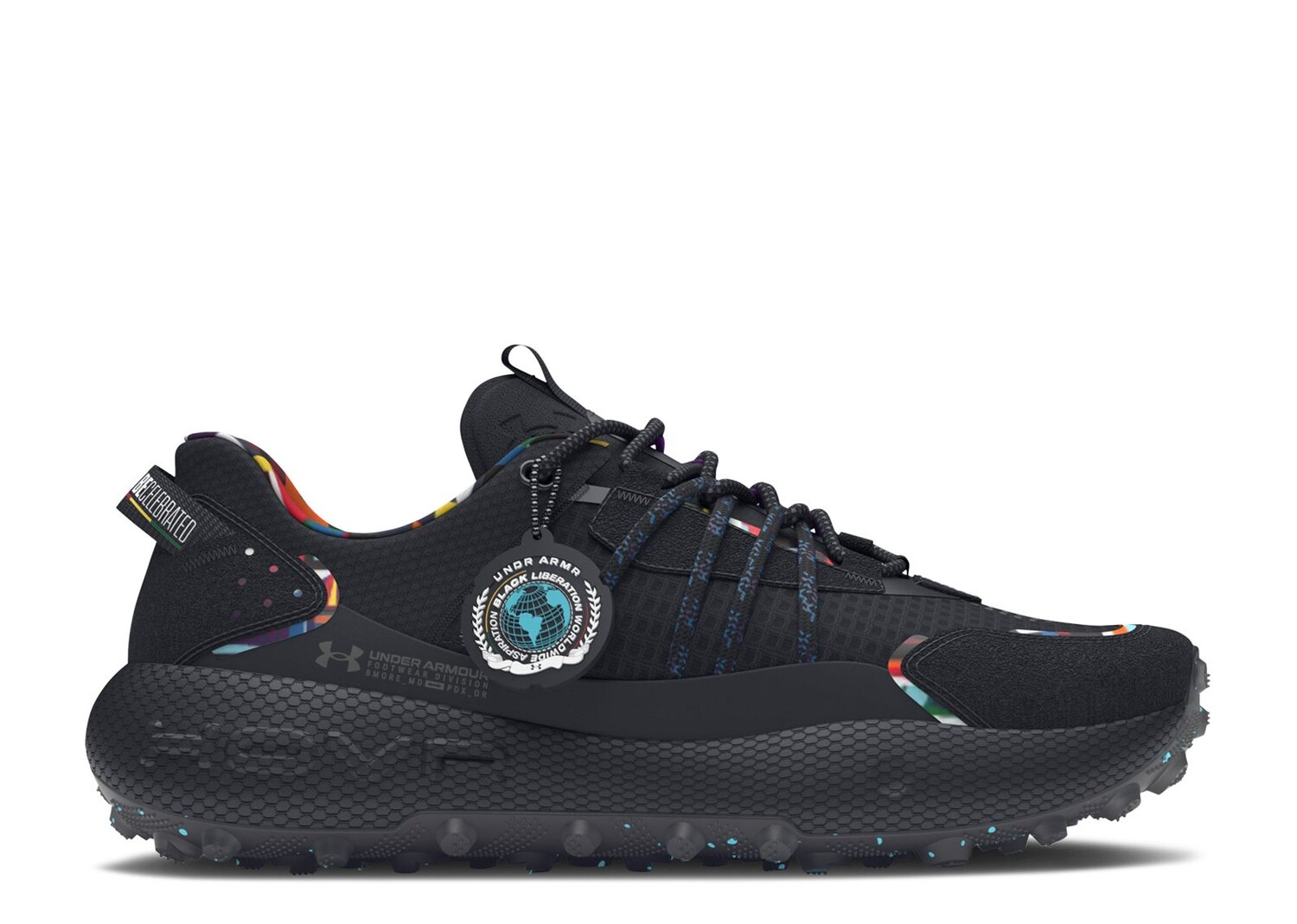 Кроссовки Under Armour Fat Tire Venture Pro 'Black History Month', черный