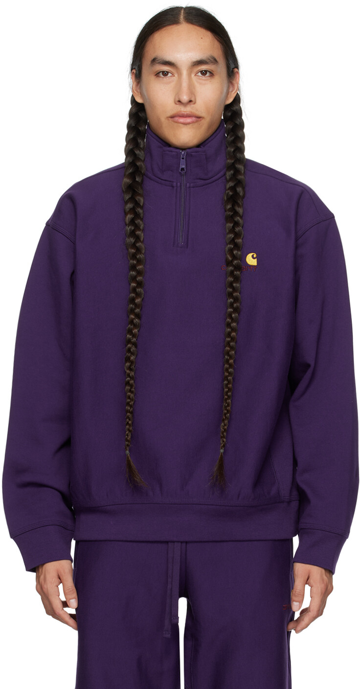 

Фиолетовый свитер Carhartt Work In Progress с американским рисунком