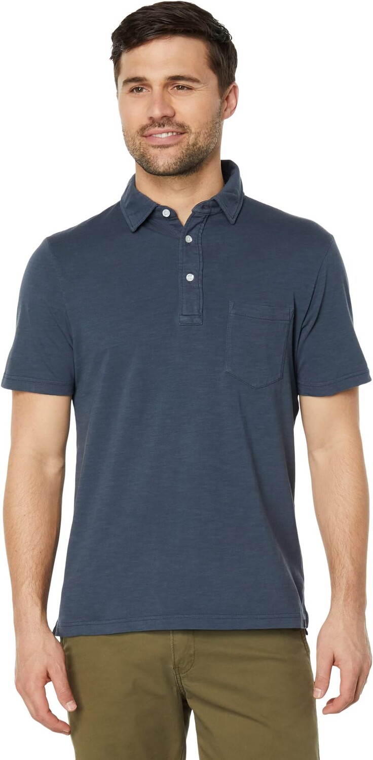 

Рубашка-поло Sunwashed T-Shirt Polo Faherty, цвет Dune Navy