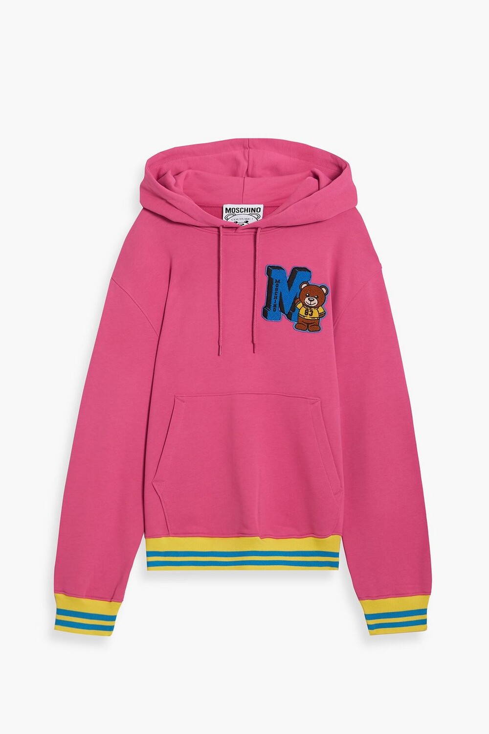 

Толстовка из французской хлопковой махры с аппликацией MOSCHINO, розовый