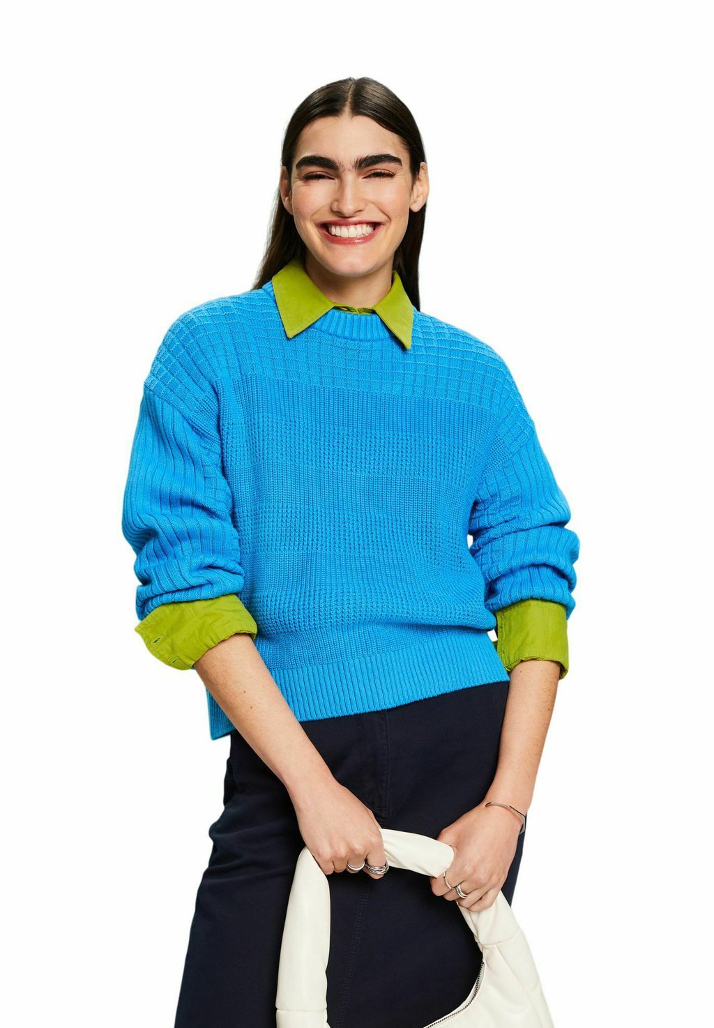 Вязаный свитер Esprit, цвет blue