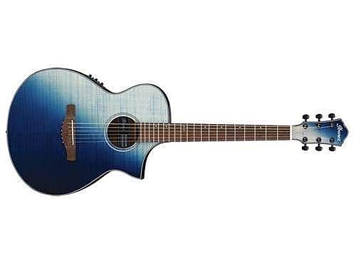 

Акустическая гитара Ibanez AEWC32FMISF Indigo Sunset Fade Acoustic Electric Flame Maple Top Guitar