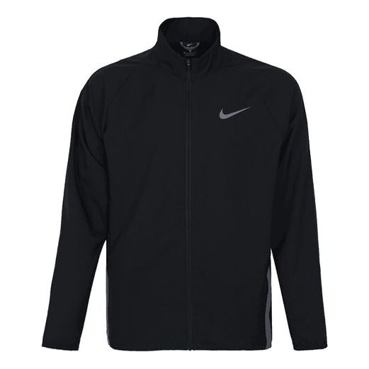 

Куртка Men's Nike Running Training Casual Sports Woven Jacket Autumn Black, черный