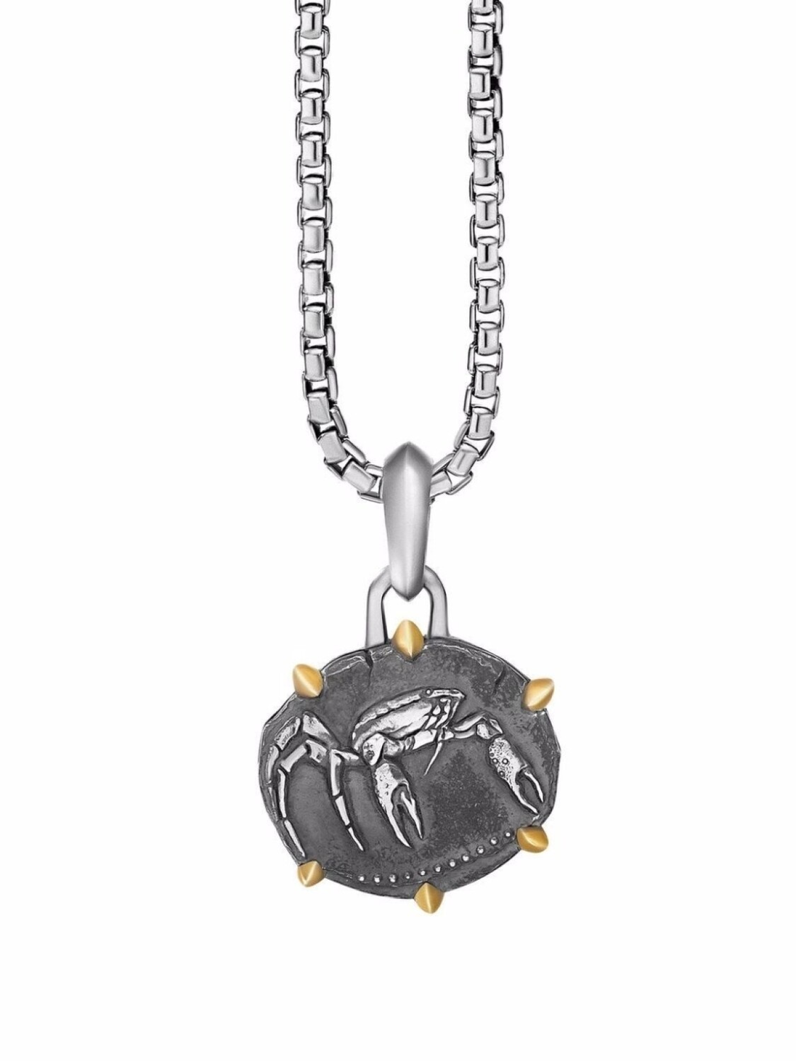 

Подвеска Cancer из желтого золота и серебра David Yurman, серебряный