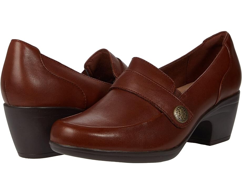 

Лоферы Clarks Emily Andria, цвет Dark Tan Leather