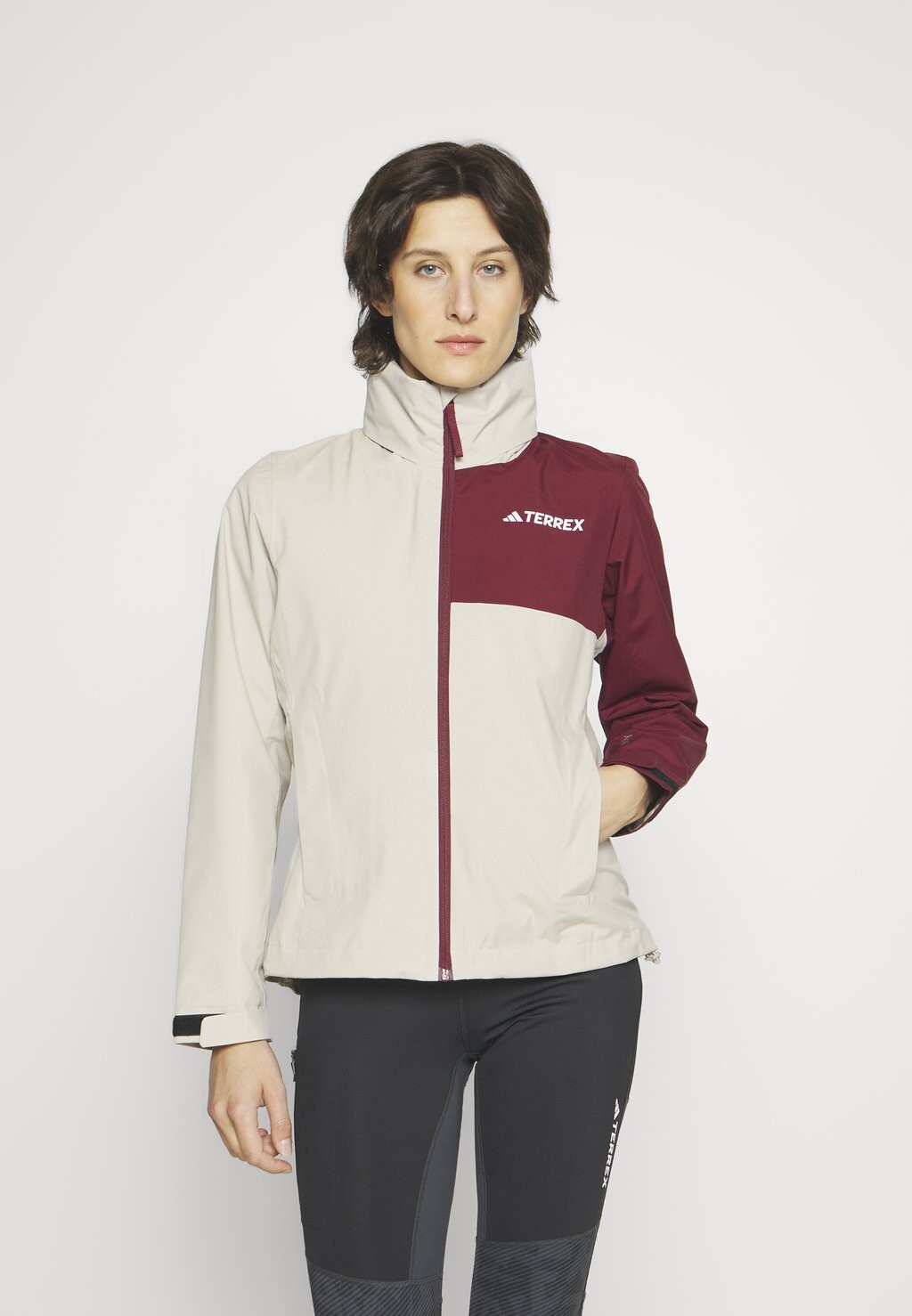 

Плащ READY2L Adidas, бежевый/теневой красный