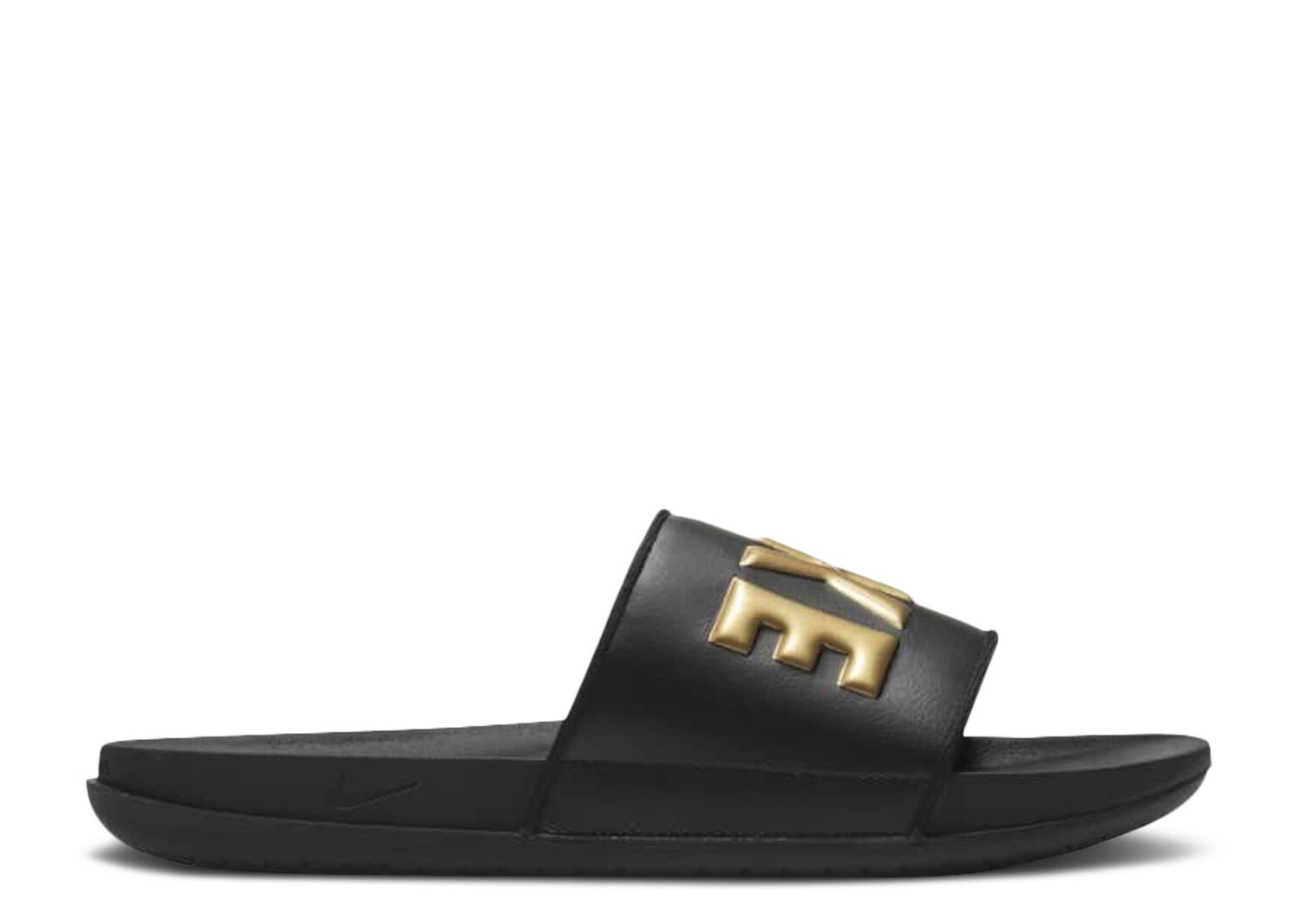 

Кроссовки Nike Offcourt Slide 'Black Metallic Gold', черный