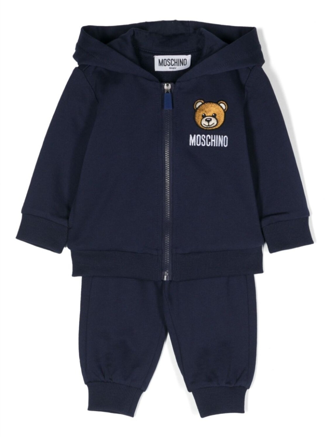 

Moschino Kids спортивный костюм с вышитым логотипом, синий