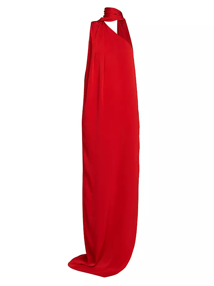 

Платье без рукавов с шарфом Stella Mccartney, красный