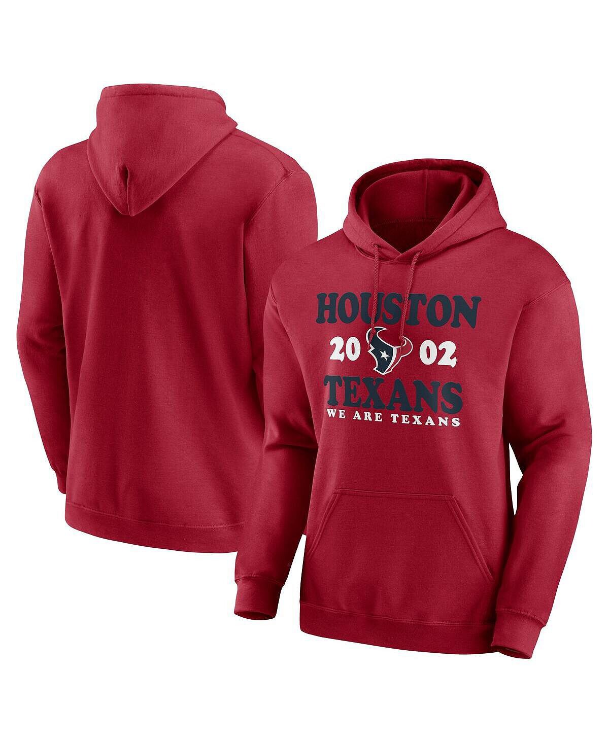 

Мужской красный пуловер с капюшоном Houston Texans Fierce Competitor Fanatics