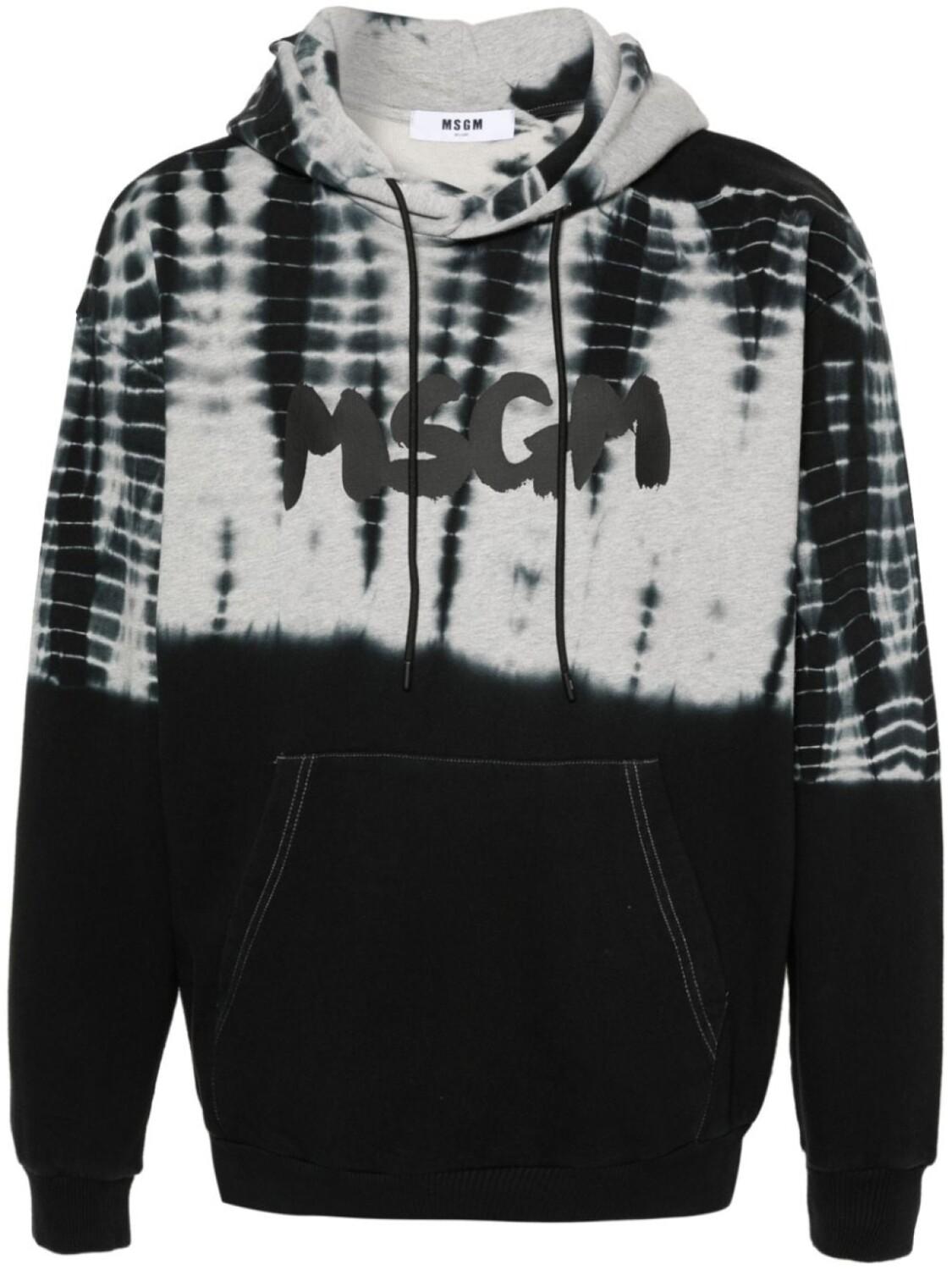 

MSGM худи с принтом тай-дай, черный