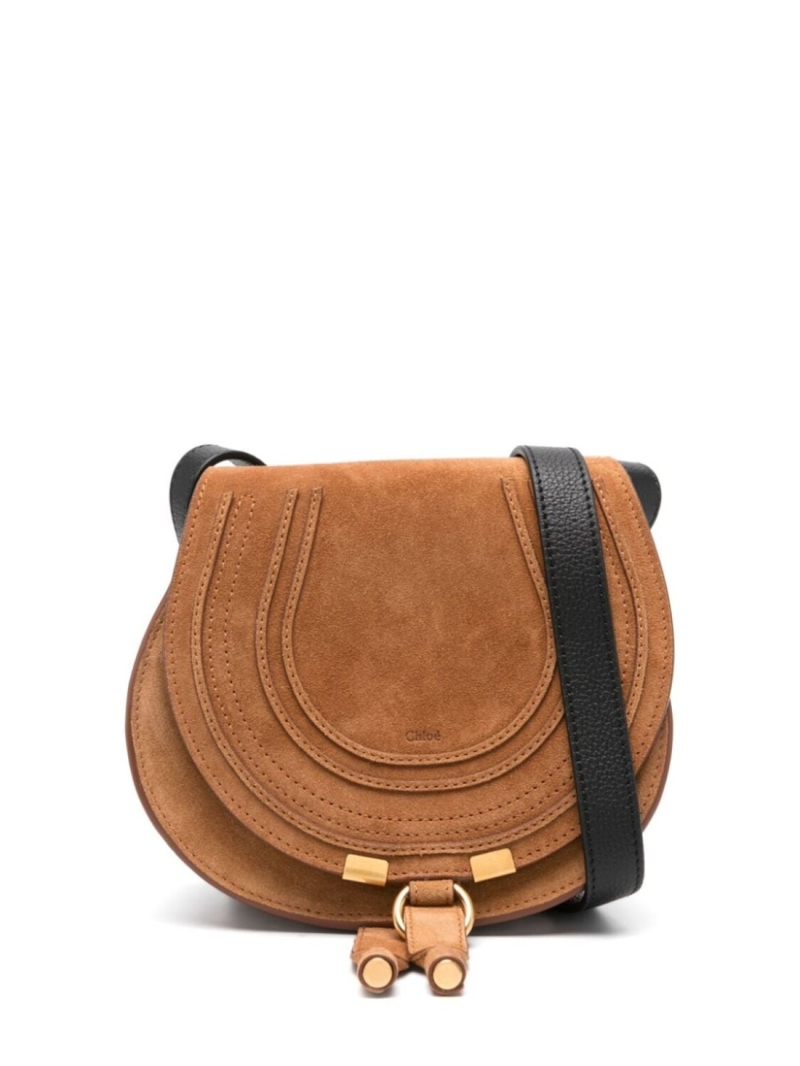 

Chloé маленькая сумка через плечо Marcie, коричневый