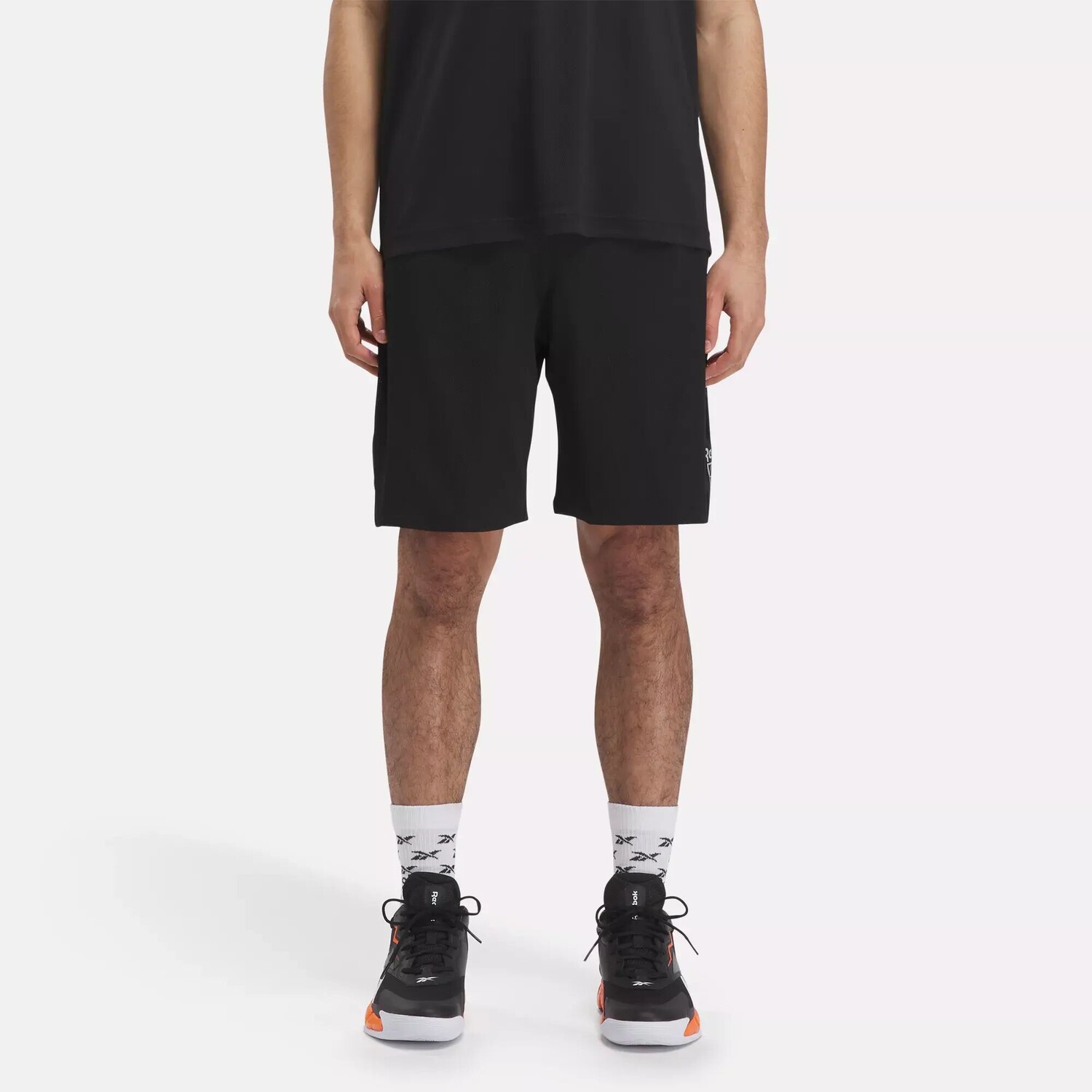 

Баскетбольные сетчатые шорты Reebok, черный