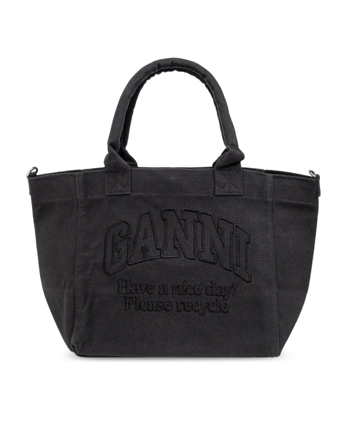 

Сумка через плечо Ganni, черный