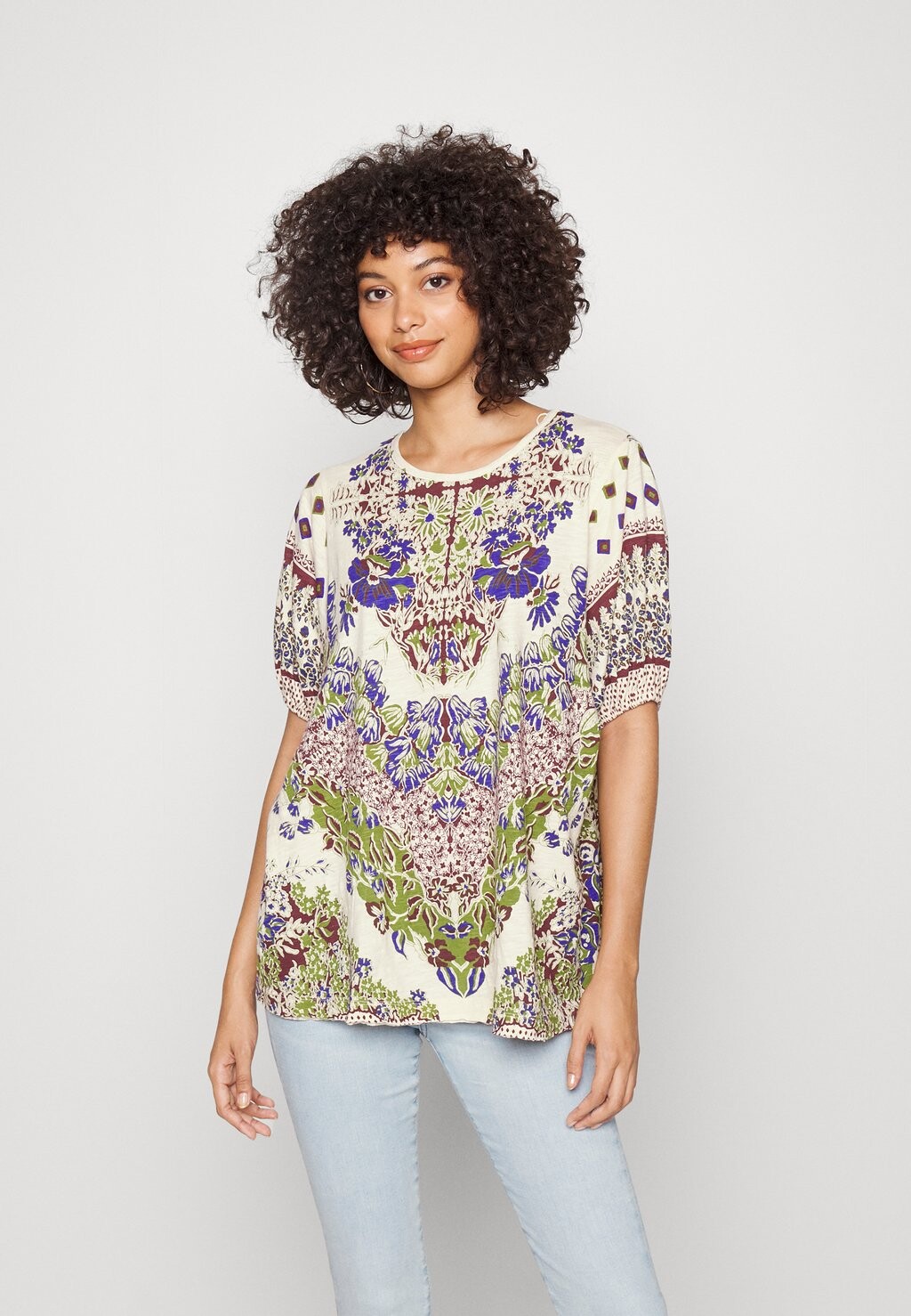 

Футболка с принтом Free People, Серый