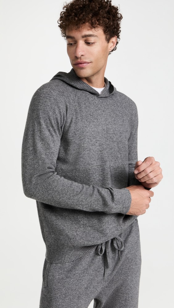 

Свитер Vince Pullover Cashmere Hoodie, серый