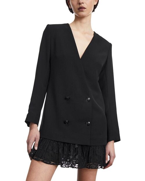 

Двубортное платье-пиджак The Kooples, цвет Black