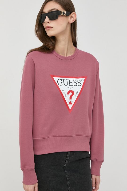

Угадайте, толстовка Guess, розовый