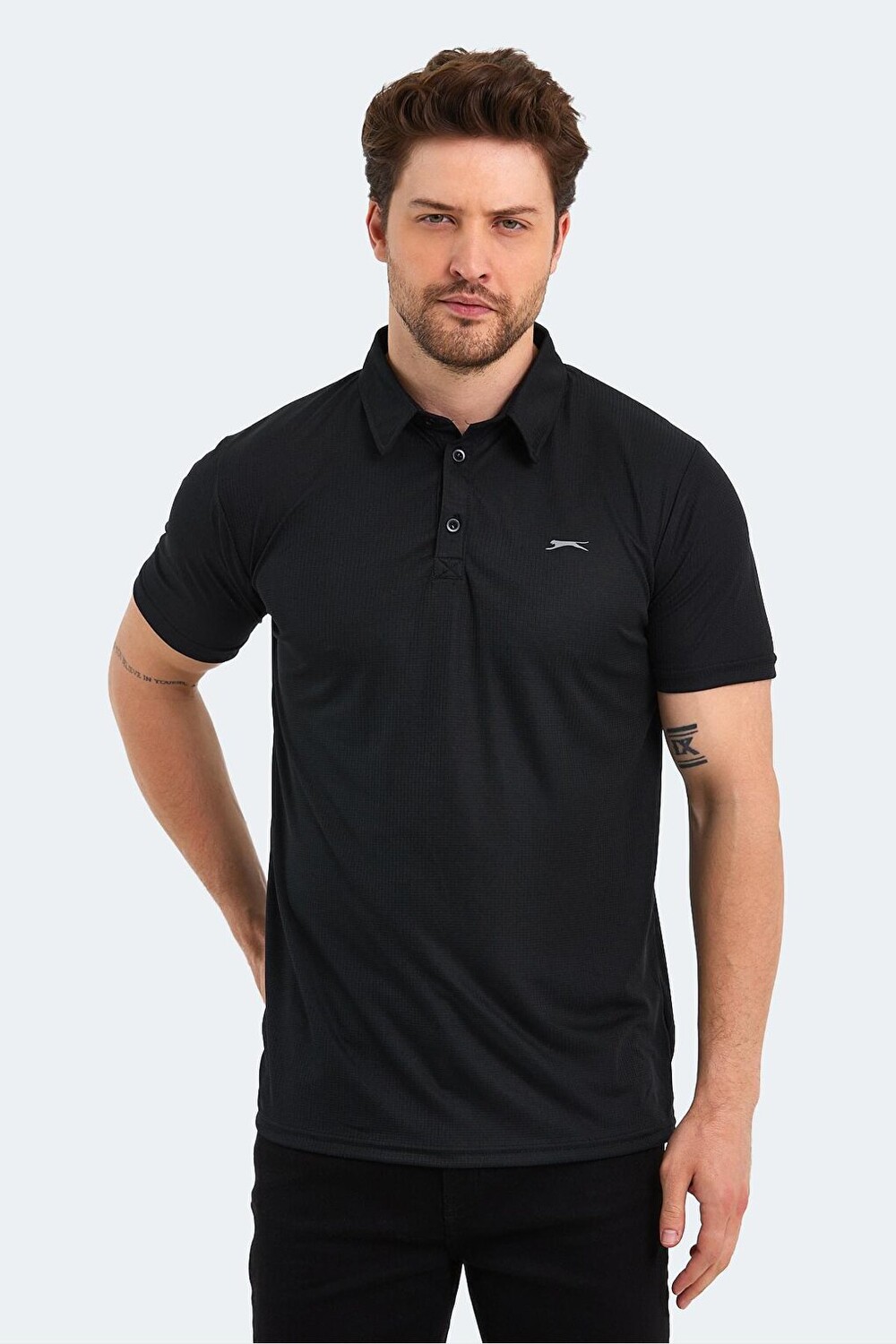

SLOAN Мужская футболка черная SLAZENGER