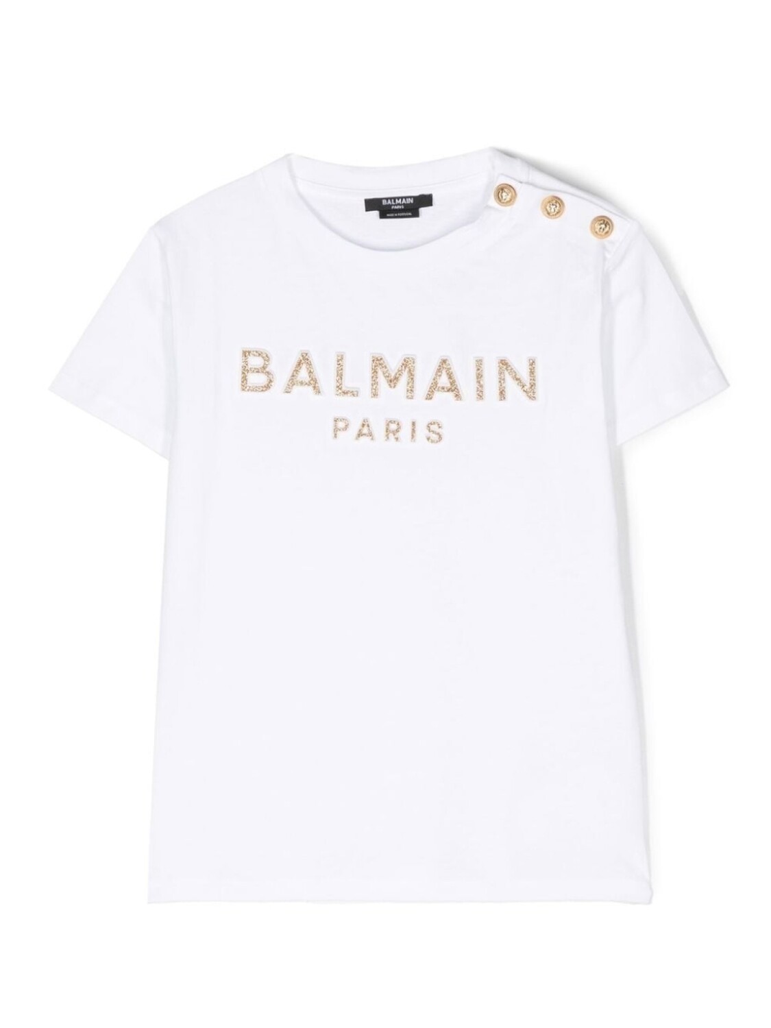 

Balmain Kids футболка с логотипом, белый
