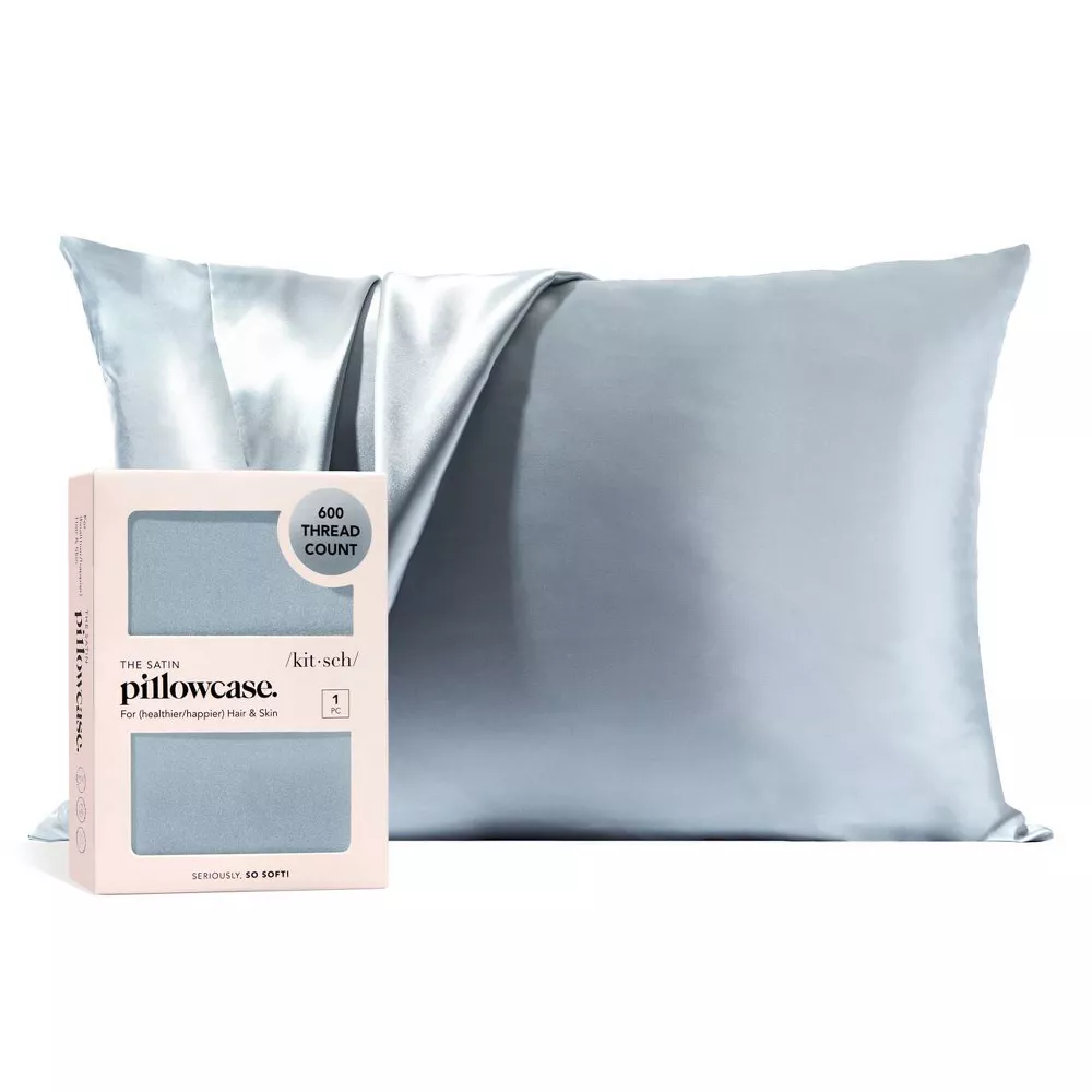

Наволочка Kitsch Queen Size Satin Standard, плотность нити "600", цвет Blue