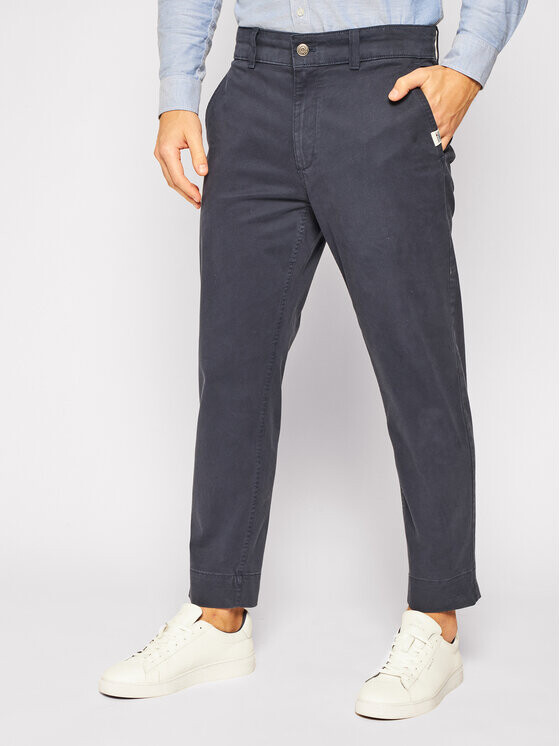 

Тканевые брюки прямого кроя Tommy Jeans, синий