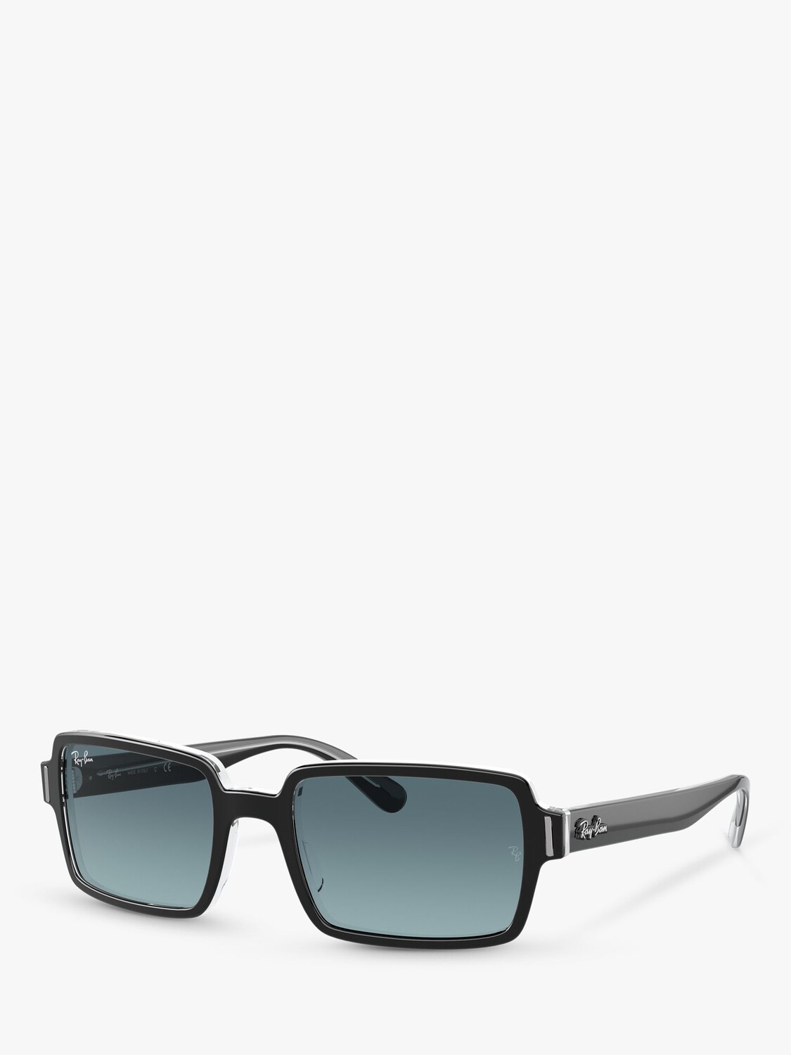 

Прямоугольные солнцезащитные очки унисекс Ray-Ban RB2189, черные/синие