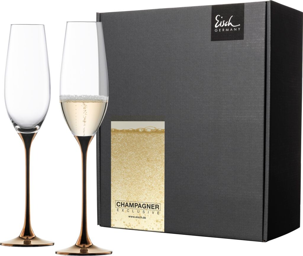 

EISCH 2 бокала для шампанского 500/92 медь в подарочной упаковке CHAMPAGNE EXCLUSIV 47750092