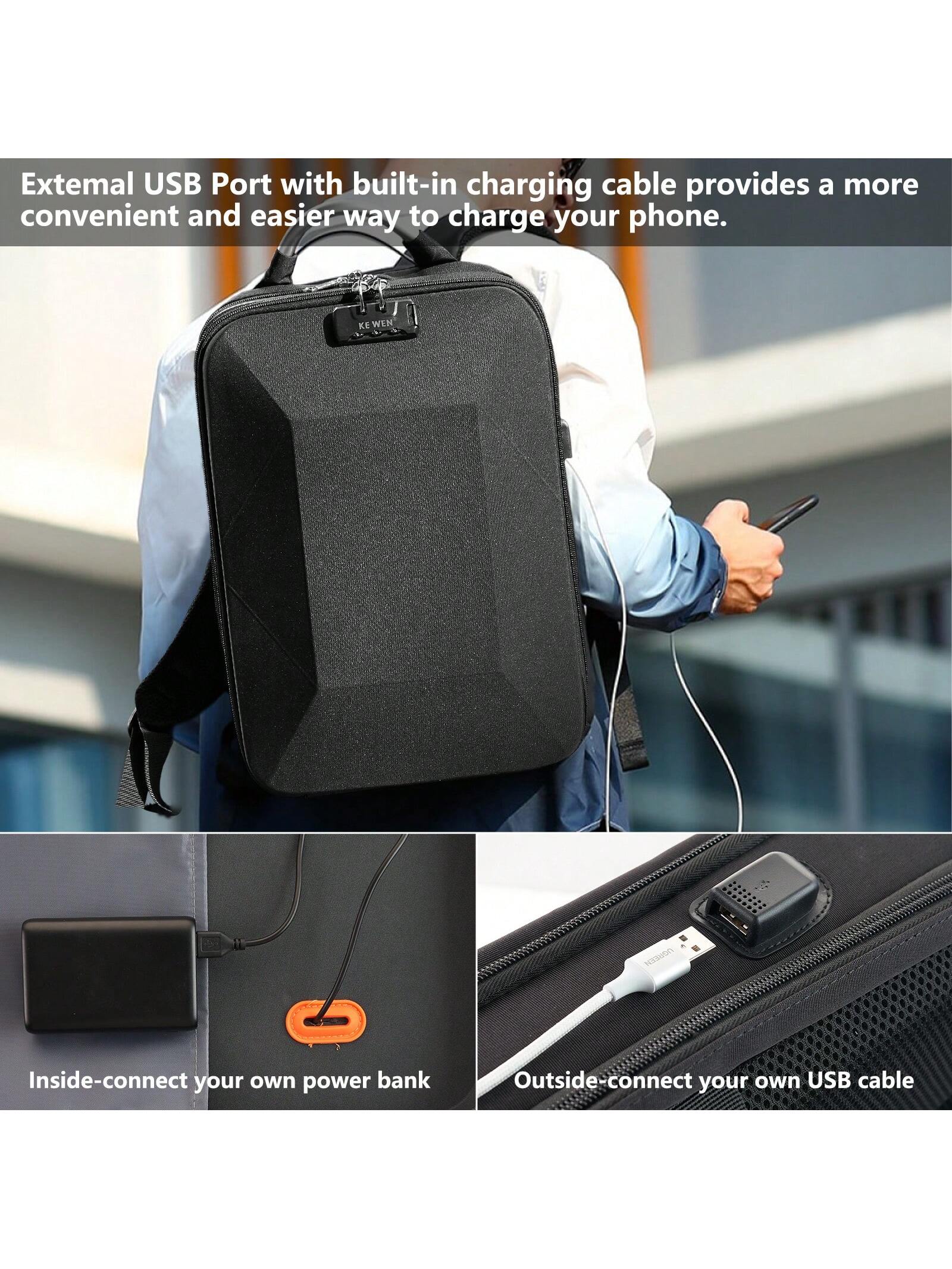 Солим твердый дорожный рюкзак для мужчин, черный рюкзак coolbell для ноутбука 17 3 дюйма водонепроницаемый профессиональный дорожный рюкзак с usb портом для зарядки унисекс нейлоновая школьная