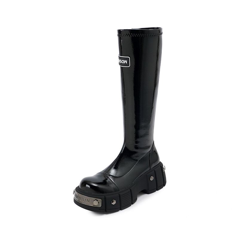 

Сапоги женские Amazing Cure, цвет Black Glossy Suede