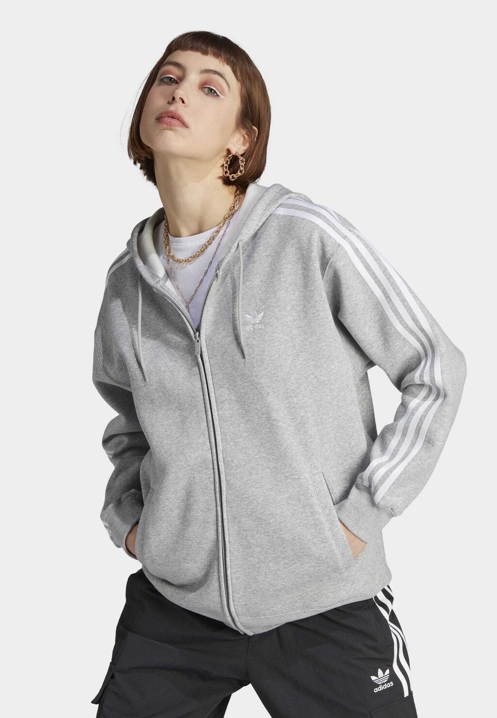 

Толстовка на молнии adidas Originals, Серый