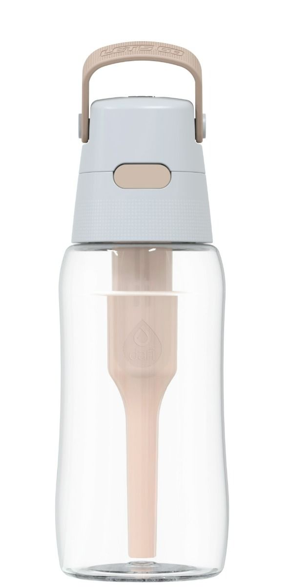 цена Бутылка с фильтром для воды Dafi Solid 0.5 л, бежевый