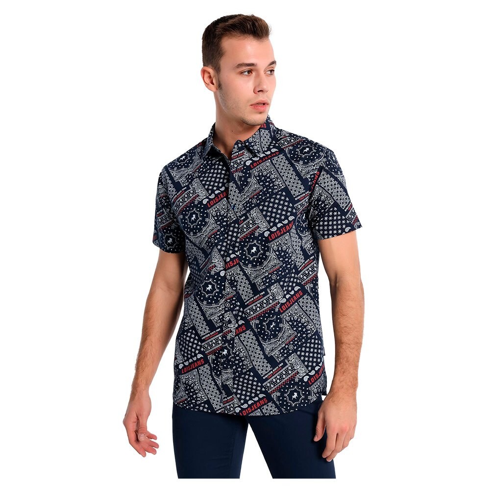 

Рубашка с коротким рукавом Lois Jeans Printed, синий