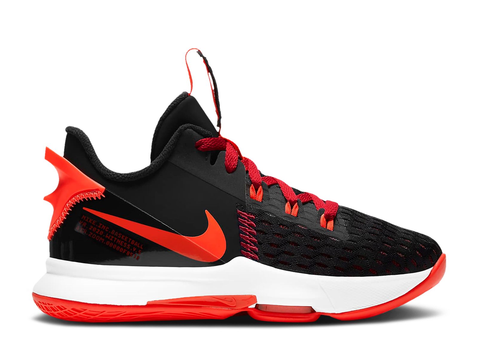 Кроссовки Nike Lebron Witness 5 Gs 'Bred', черный