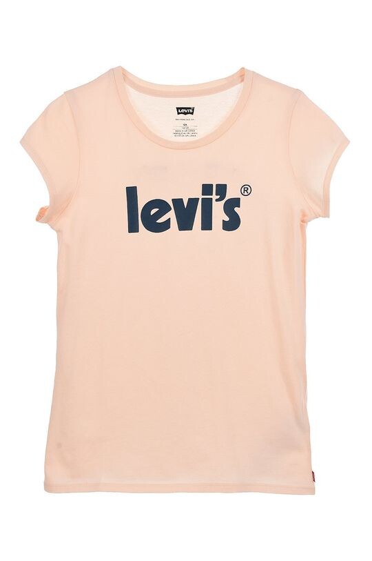 

Хлопковая футболка для детей Levi's, оранжевый
