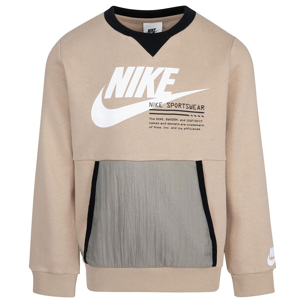 

Толстовка Nike Paint YF FT Crew, бежевый