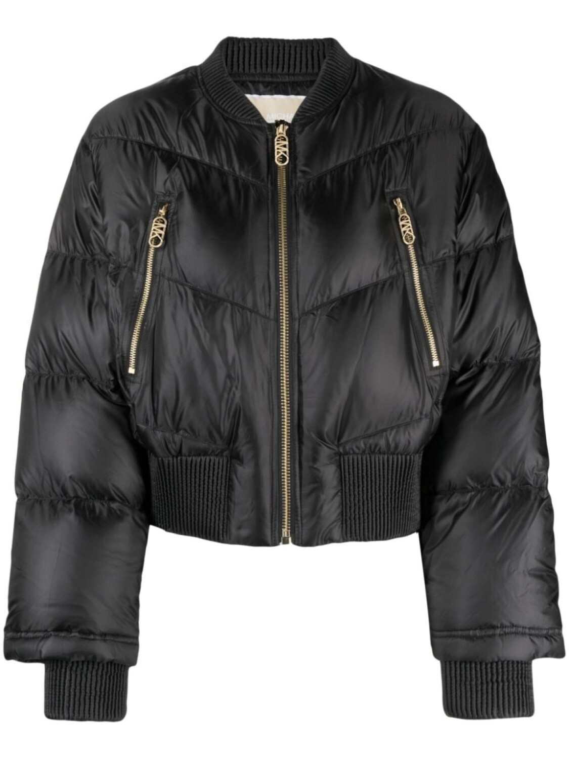

Michael Michael Kors пуховик с нашивкой-логотипом, черный