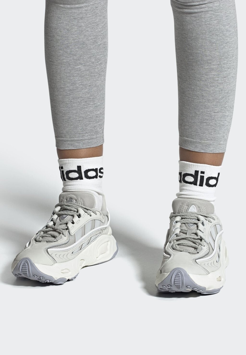 

Полукеды OZNOVA OZ adidas Originals, серый/белый/серебристый