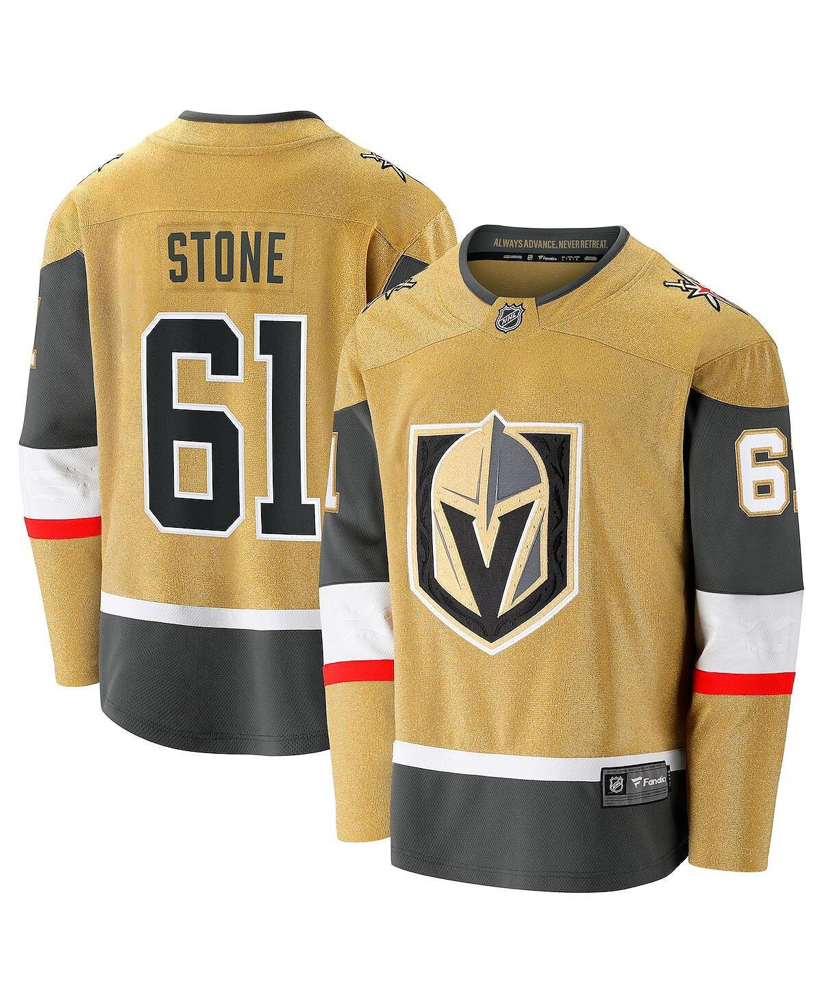 

Мужская футболка Mark Stone Gold Vegas Golden Knights 2020/21 Alternate Premier Breakaway Player Fanatics