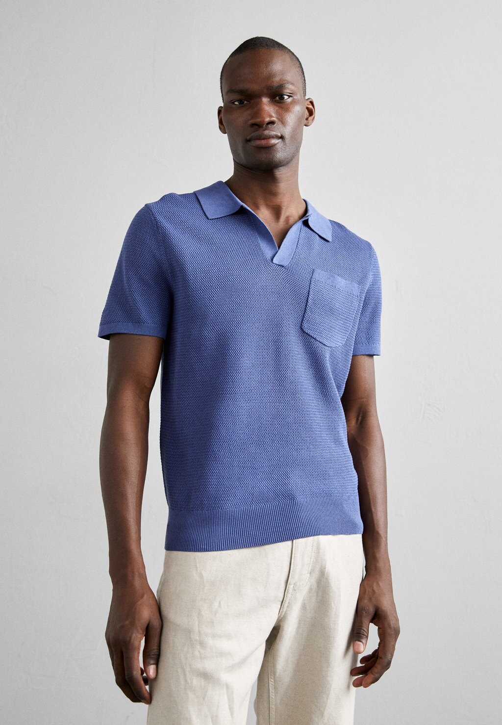 

Рубашка-поло Ben Open Collar J.LINDEBERG, цвет bijou blue