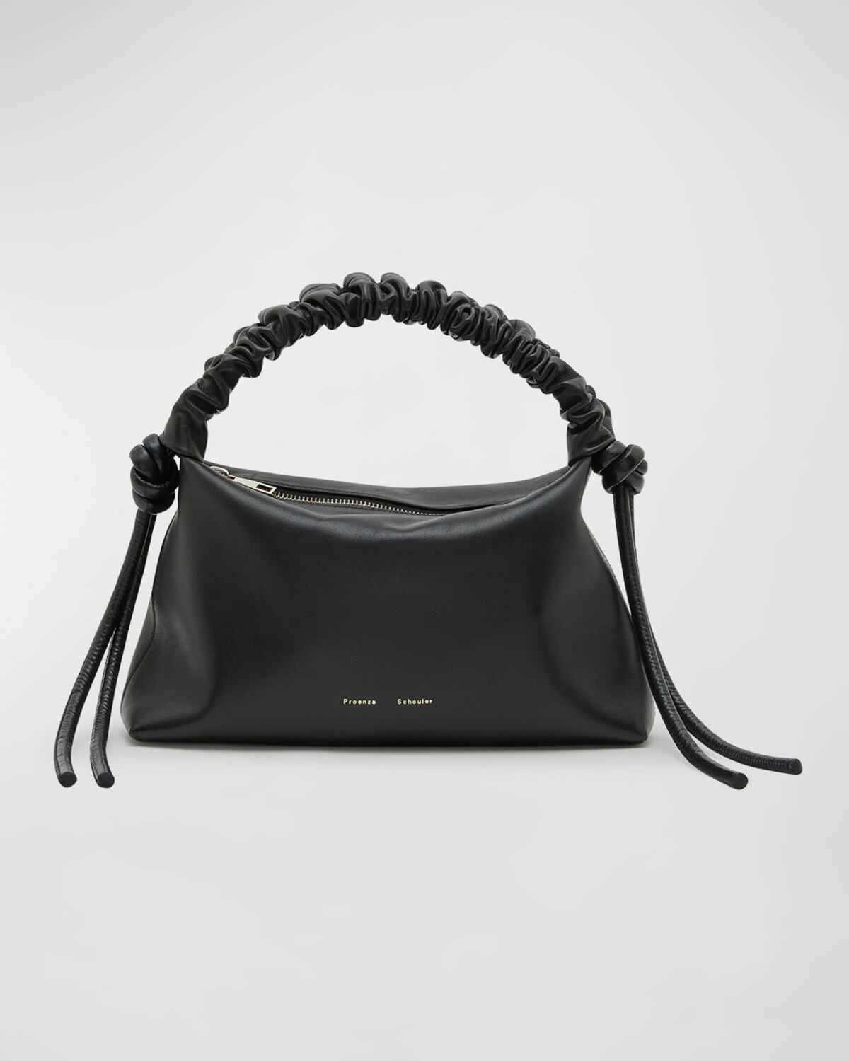 

Мини-сумка из кожи с кулиской и верхней ручкой Proenza Schouler, цвет Black