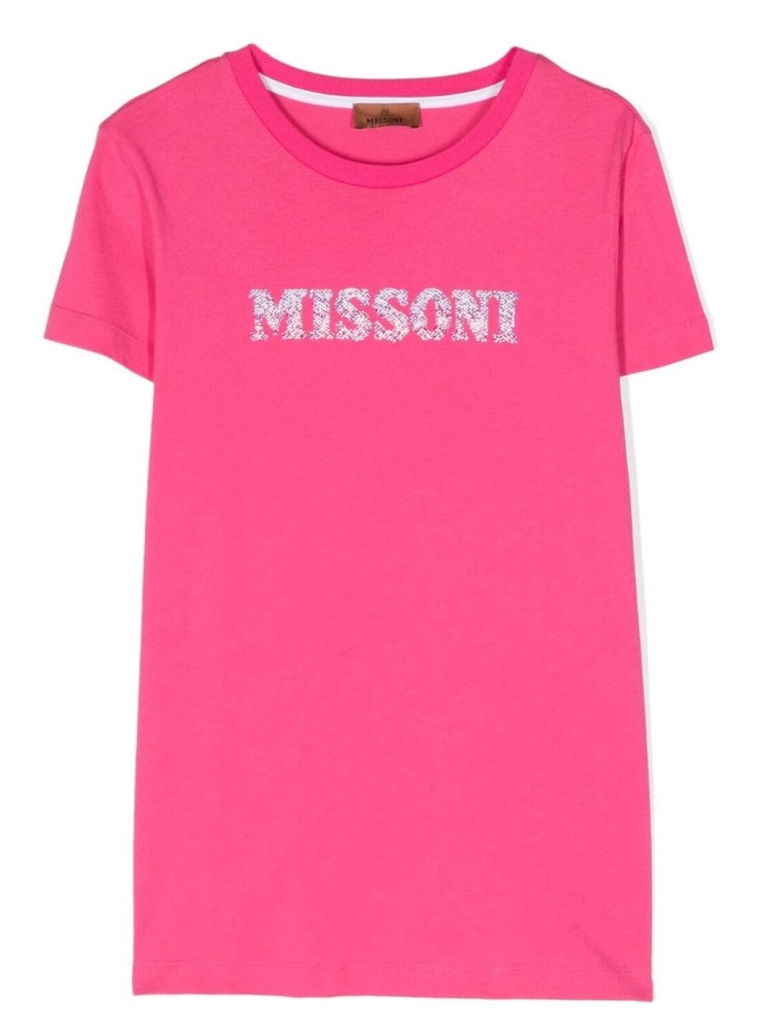 

Missoni Kids футболка с логотипом, розовый