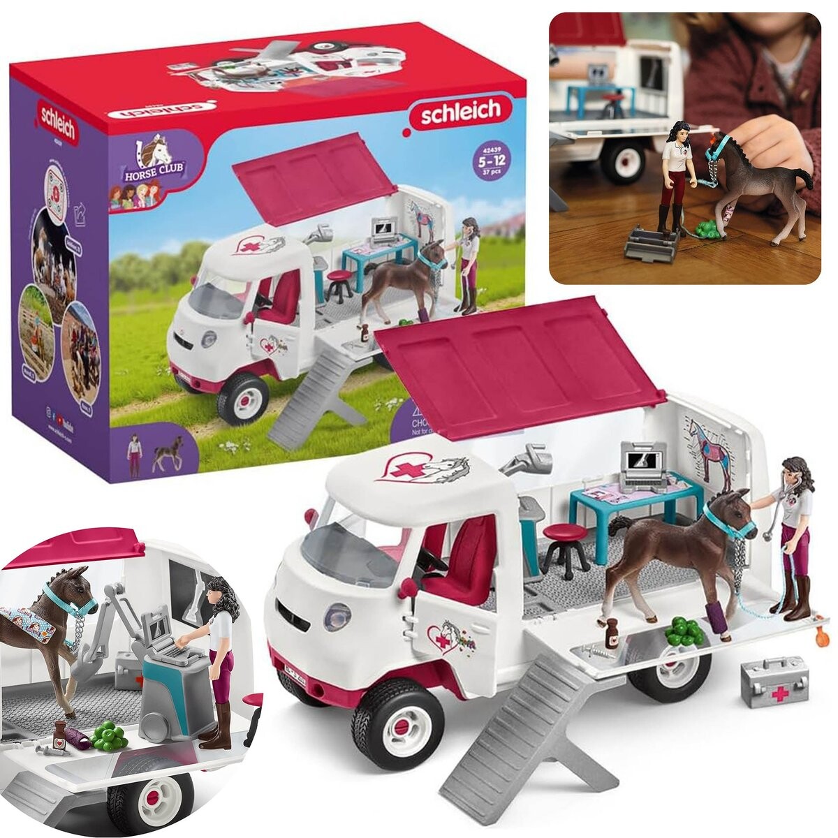 

SLH42439 Schleich Horse Club - Мобильная ветеринарная клиника с ганноверским жеребенком 5+