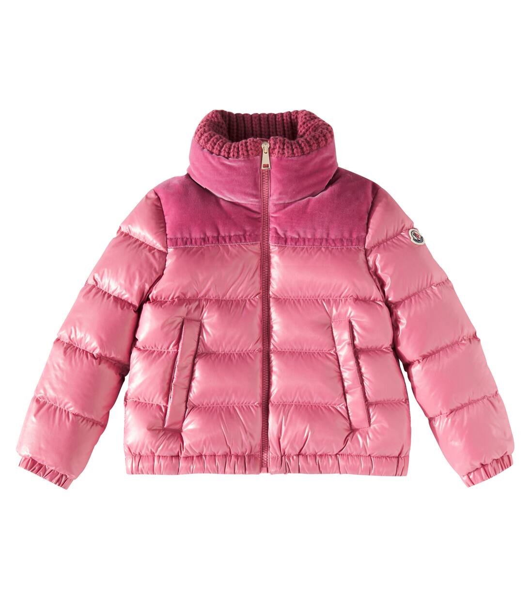 

Пуховик Auffrique Moncler Enfant, розовый