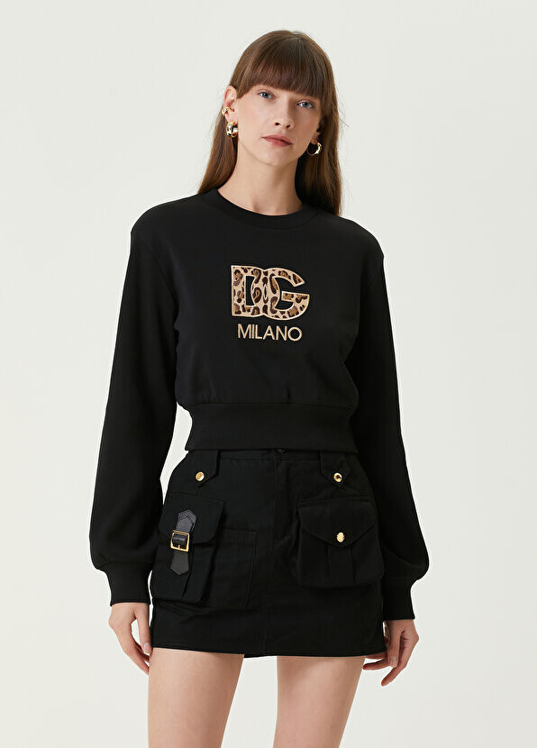 

Черный свитшот с логотипом Dolce&Gabbana