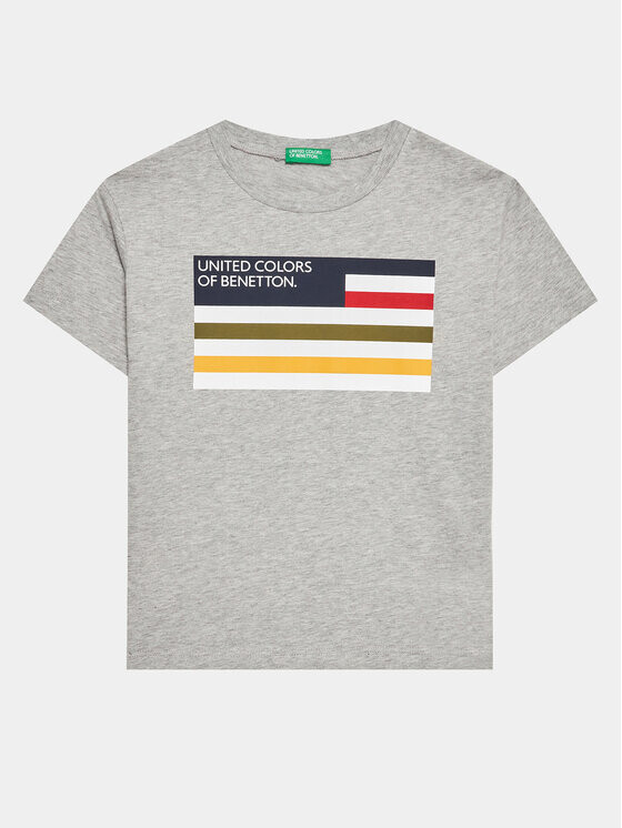 

Футболка стандартного кроя United Colors Of Benetton, серый