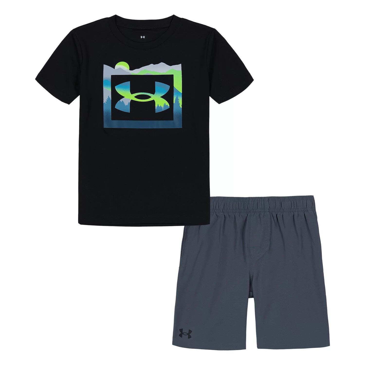 

Комплект футболки с логотипом Under Armour Vista и спортивных шорт для мальчиков 4–7 лет Under Armour
