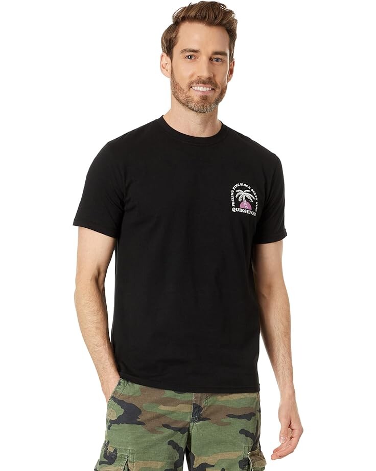 

Футболка Quiksilver The Ripple Short Sleeve Tee, черный