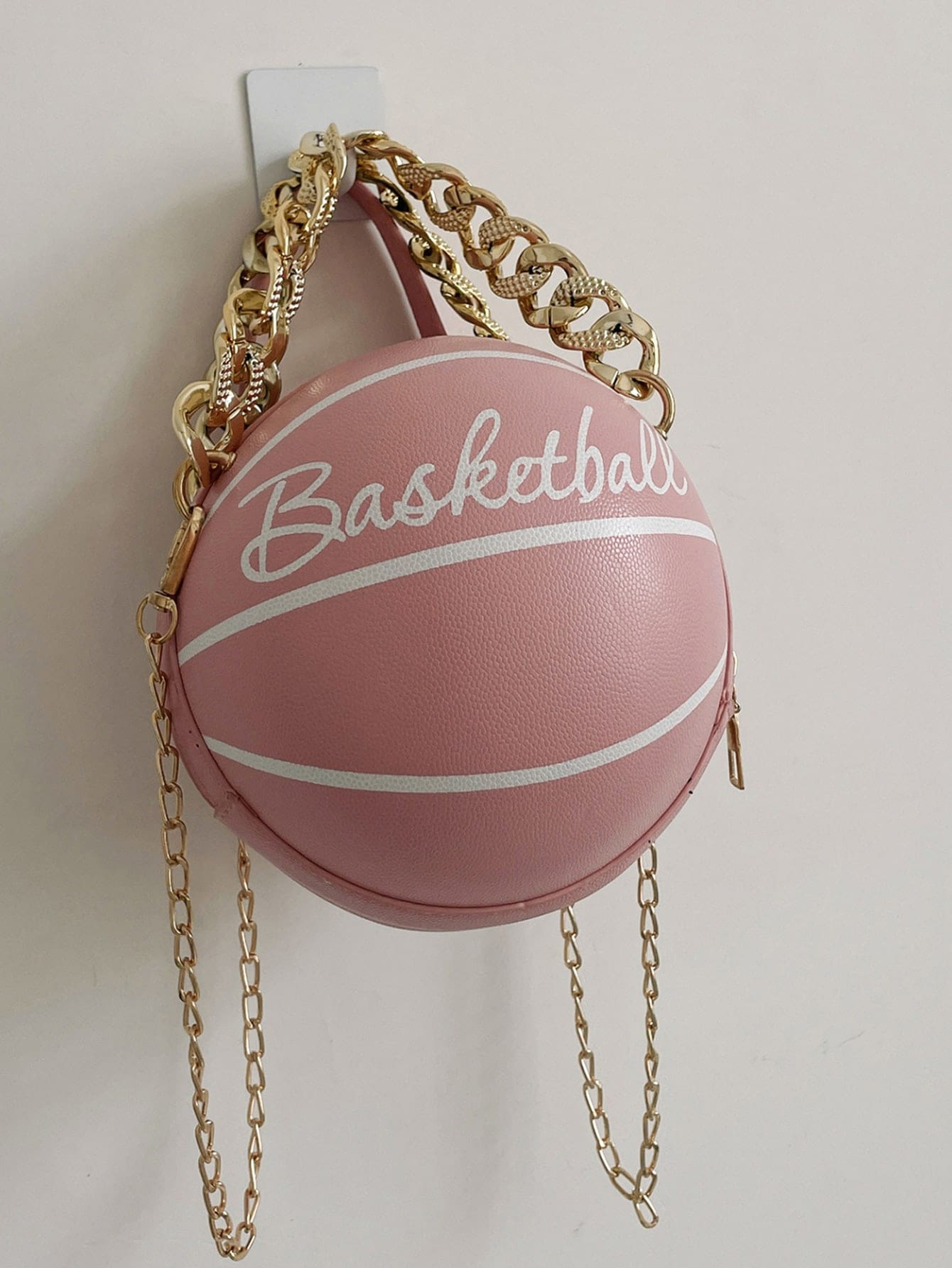 цена Легкая деловая повседневная мини-баскетбольная дизайнерская круглая сумка с цепочкой для девочек-подростков, розовый